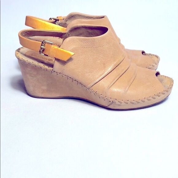 Bussola Peep Toe Wedge Shoes - Picture 6 of 13